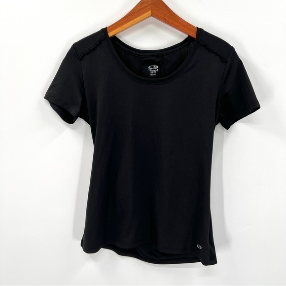 C9 CHAMPION Woman's Black Short Sleeve Lightweight Athletic Top Size XS - Picture 1 of 9